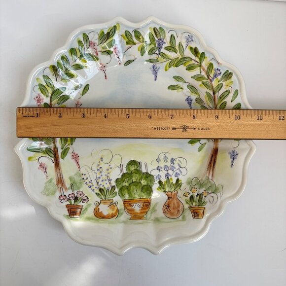 Ma Maison by Tabletops‎ Dinner Plate Hand Painted Dario Farrucci 11" - Picture 6 of 7